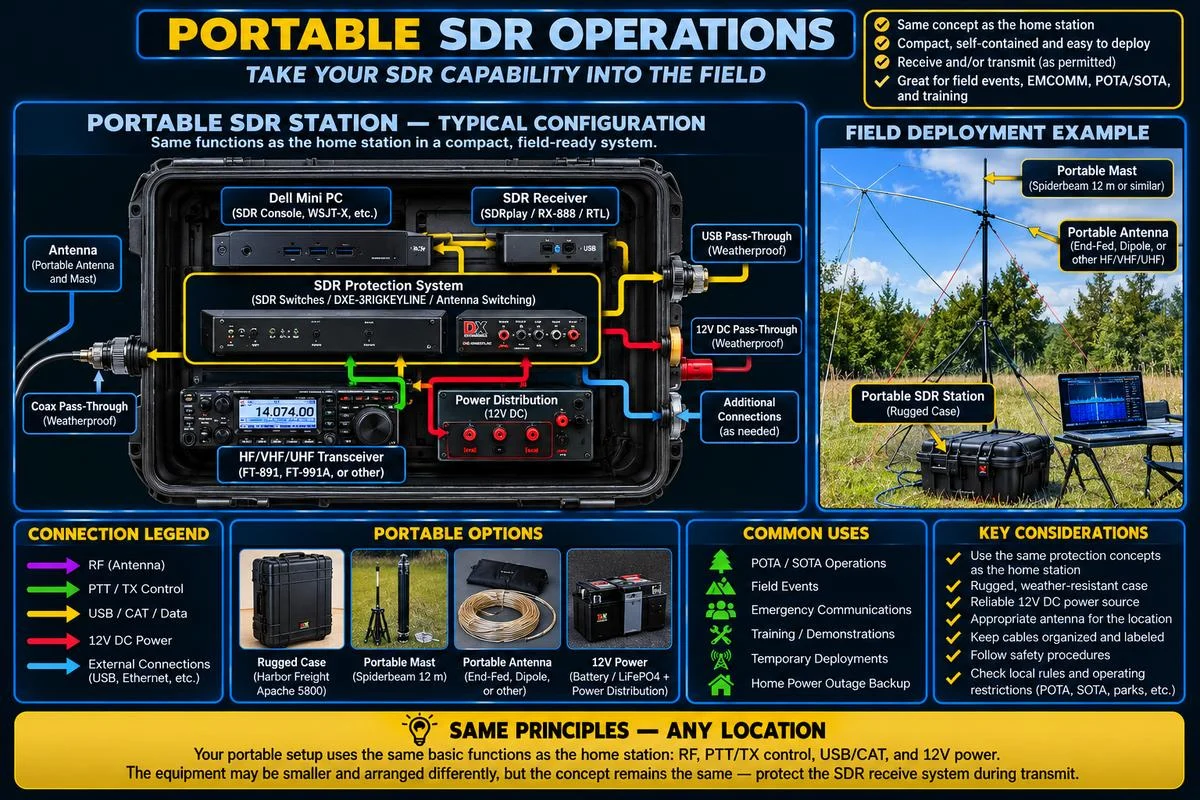 Portable SDR Operations field deployment and system overview